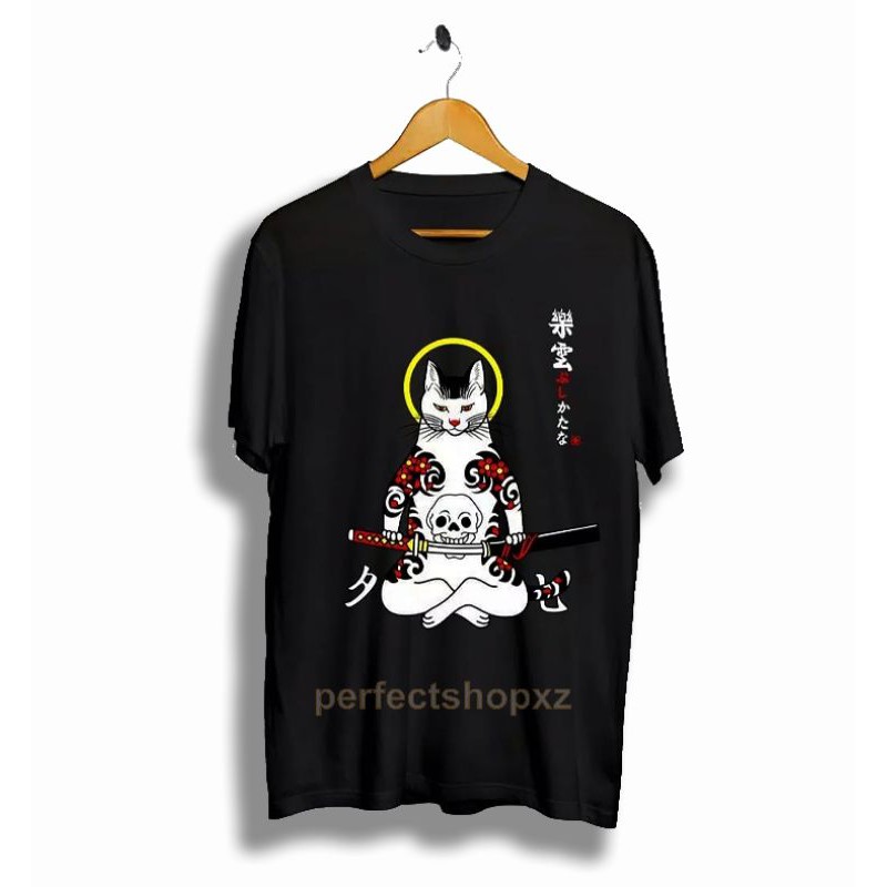 KAOS DISTRO NEKO SAMURAI/JAPANESE STYLE/QUALITY SUPER