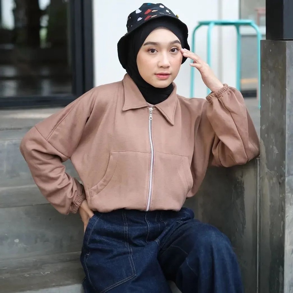 JAKET KOREA - COZZY JACKET - JAKET WANITA - ATASAN WANITA - JAKET - PAKAIAN TERMURAH - KOREAN STYLE