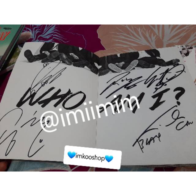 [SIGNED KPOP ALBUM] B1A4 WHO AM I BERTANDA TANGAN SEMUA MEMBER COVER MEMBER
