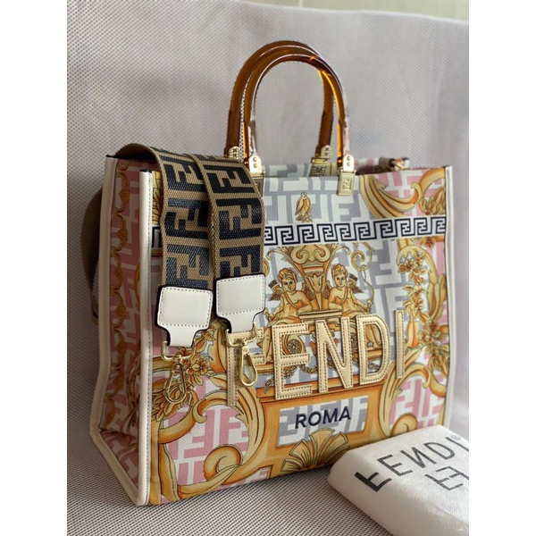 Fendi by versace tote bag / tas tote / tas besar / tas kerja