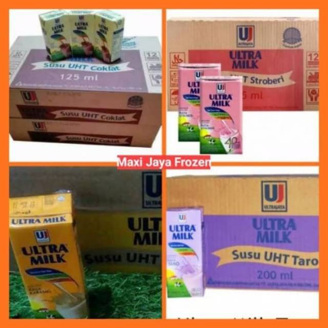 Jual Susu Ultra Uht Coklat Atau Stroberi 125 Ml 1 Dus Isi 40 Pcs