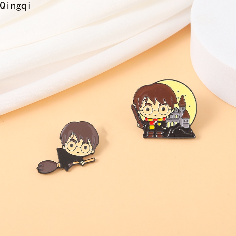 Bros Pin Enamel Desain Kartun Harry Potter Untuk Anak Laki-Laki