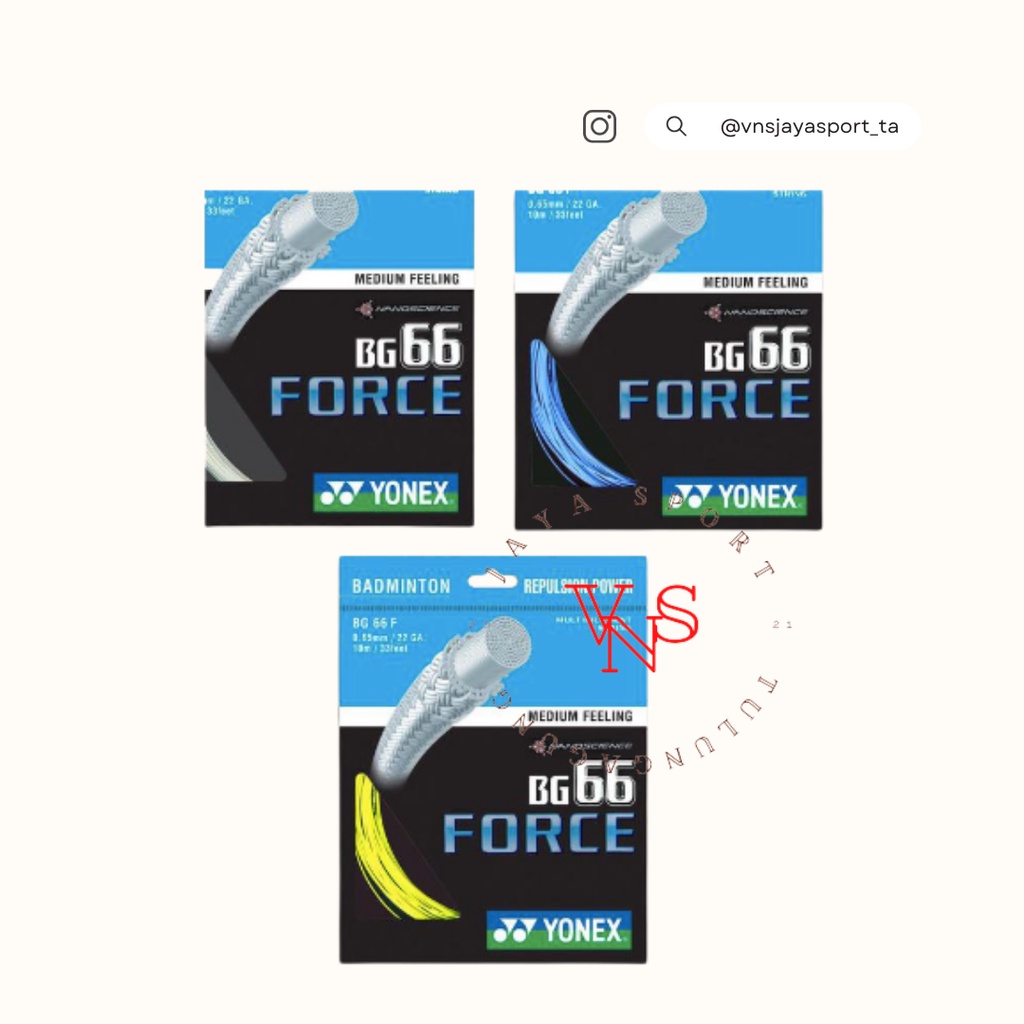 Senar Badminton Yonex BG 66 BG66 FORCE Original