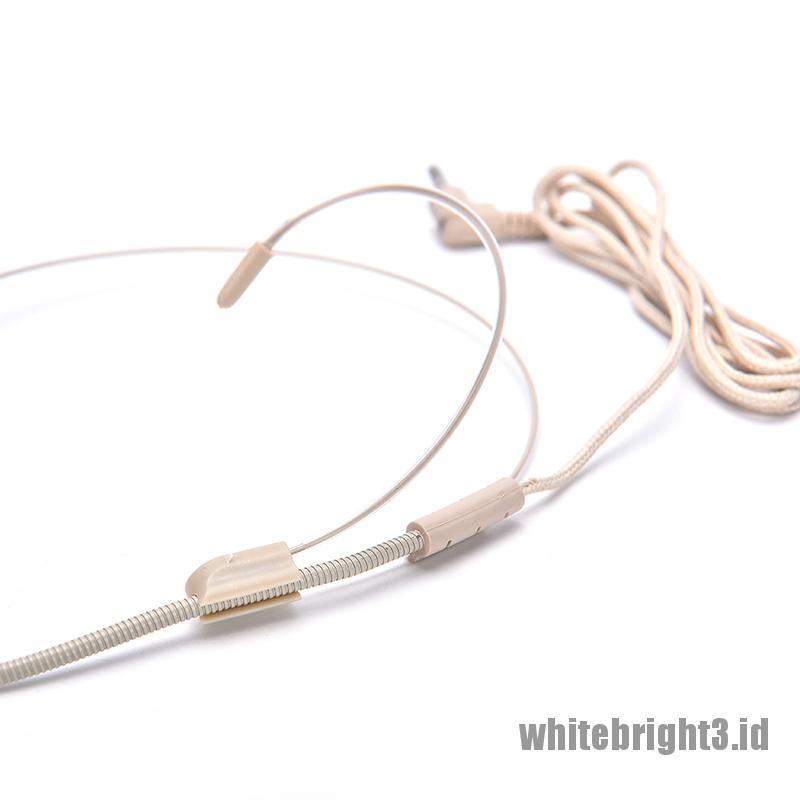 &lt; White3 &gt; Headset Earphone Kait Telinga Ganda Untuk Shure Wireless 4pin Mini