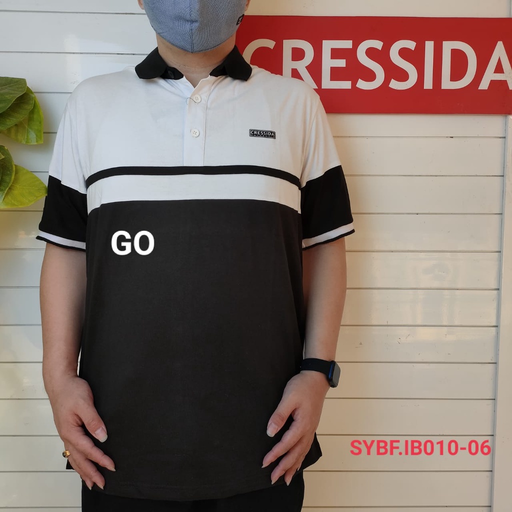 gof PBWB CRESSIDA BIG SIZE POLO T-SHIRT Pakaian Pria Atasan Kaos Polo Berkerah Wangky Polo Lengan Pendek