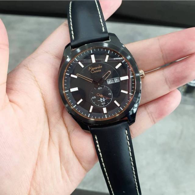 JAM TANGAN PRIA ALEXANDER CRISTIE ORIGINAL AC6550 GARANSI/ALEXANDRE CHRISTIE COWOK AC 6550 ANALOG