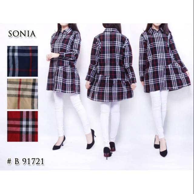 BLOUSE MOTIF BLUEBERRY CANTIK DAN KEREN BNGET