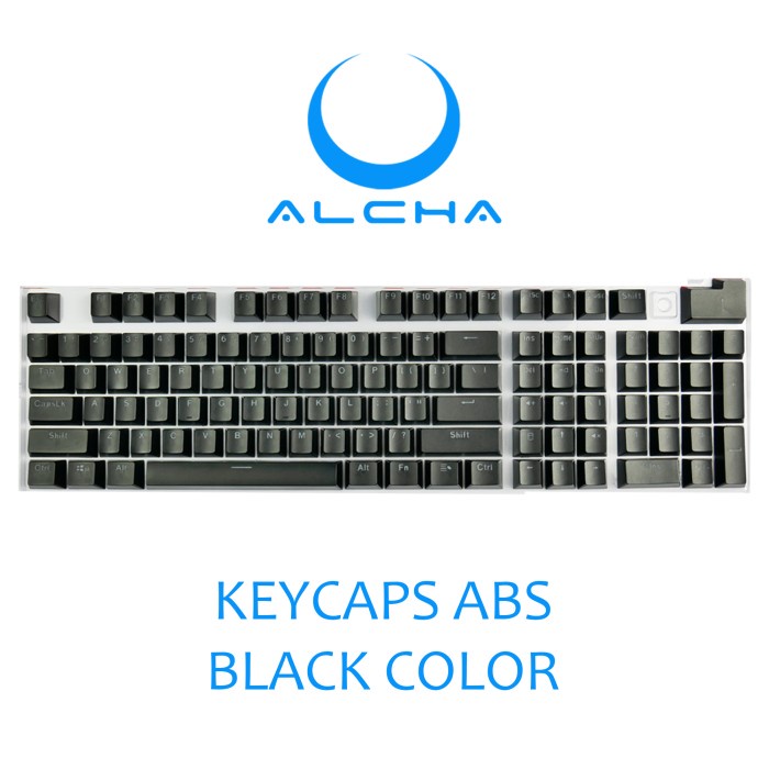 ALCHA KEYCAPS ABS DOUBLE SHOT BACKLIT MECHANICAL KEYBOARD 104 KEY - RANDOM