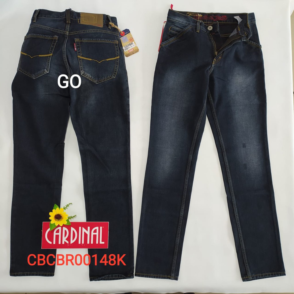 gof CARDINAL CELANA PANJANG JEANS Pria Celana Panjang Regular Regular Fit Men Jeans Bermuda Casual