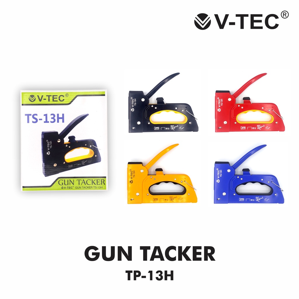 

Vtec Gun Tacker TS 13 H / STAPLES TEMBAK BESAR / stapler tembak / hekter