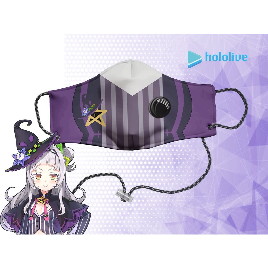MASKER KAIN N95 2PLY HOLOLIVE MURASAKI SHION