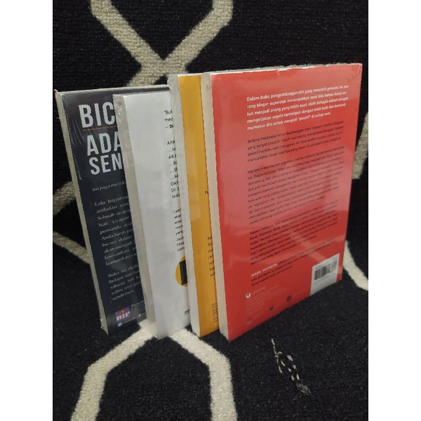 paket murah 4 buku seni bodo amat, bicara itu ada seninya,filosofi teras, seni hidup minimalis-1