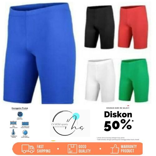 FASHION OLAHRAGA UNISEX CELANA BASELAYER PRIA WANITA MANSET CELANA PENDEK MUTU TERBAIK