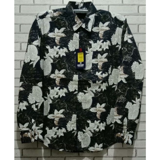 Kemeja Batik pria SCOTCH & CO original size M,L