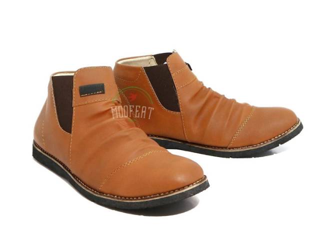 Sepatu Outdoor Pria, Moofeat Footwear Leather, Sepatu Semi Boot Kulit pria murah, Moofeat coolen