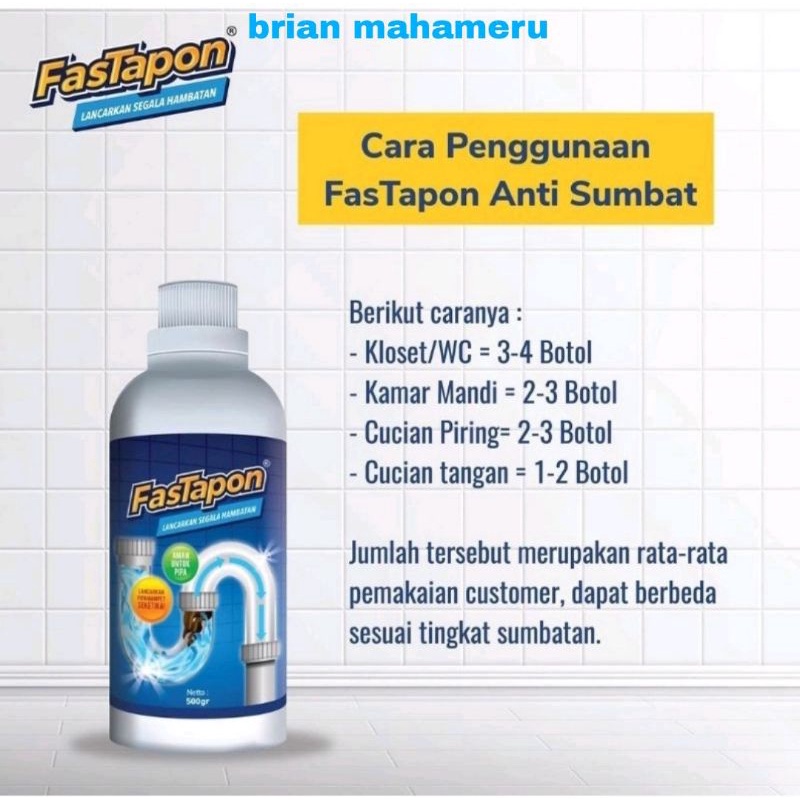 CAIRAN ANTI SUMBAT FASTAPON OBAT MENGATASI WC MAMPET DENGAN CEPAT OBAT CAIRAN WC MAMPET
