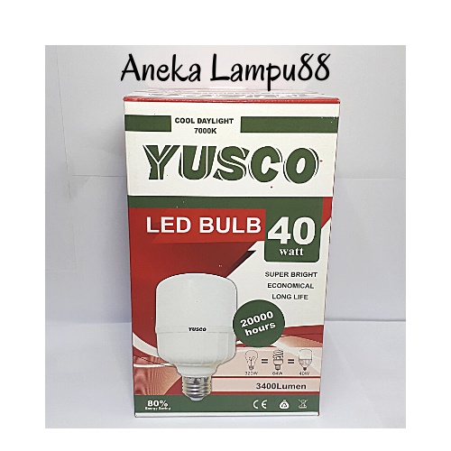 Lampu LED YUSCO 40Watt - Bohlam LED 40 watt - Bohlam yusco 40 Watt- PUTIH