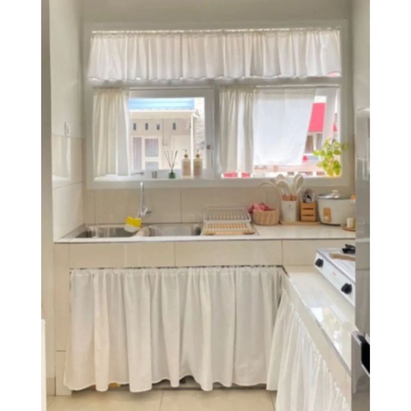 gorden kolong dapur polos