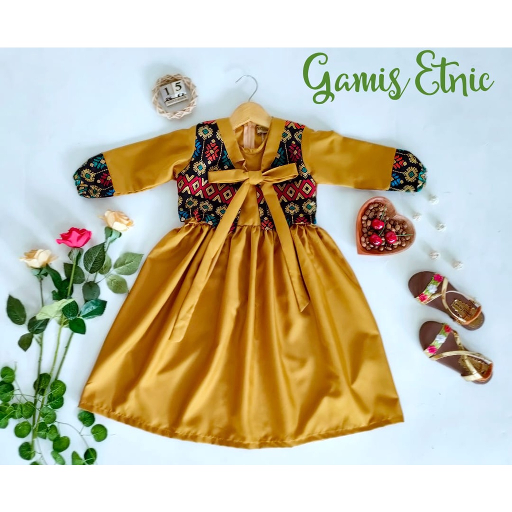 Gamis Etnic Anak Unik/Busana Muslim/Gamis Anak