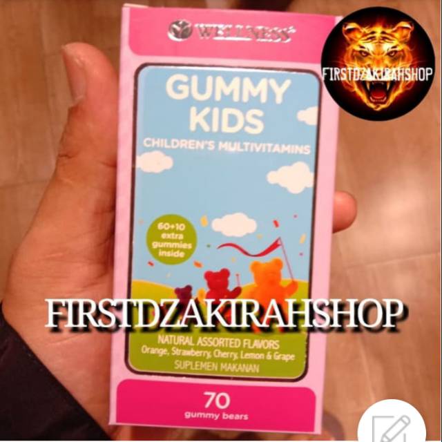Wellness gummy kiss suplemen makanan 70gummy bar