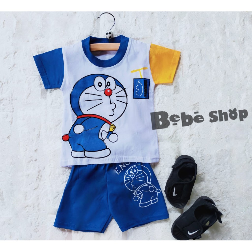 STELAN ANAK KARAKTER DORAEMON// BAJU ANAK DORAEMON//BAJU ANAK MURAH//BAJU TERLARIS USIA 0-7 TAHUN