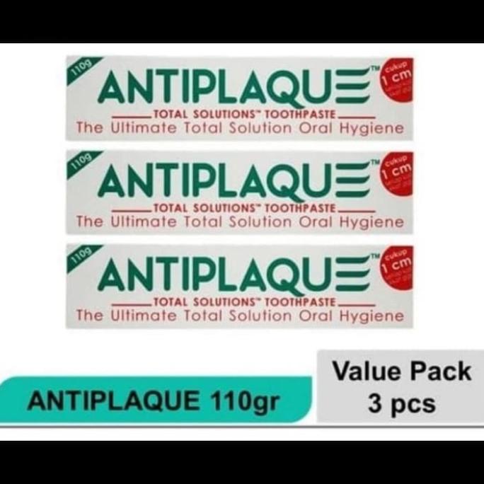 Satu Paket Pasta Gigi Anti Plak / Antiplaque / Odol Gigi 3 X 110Gram