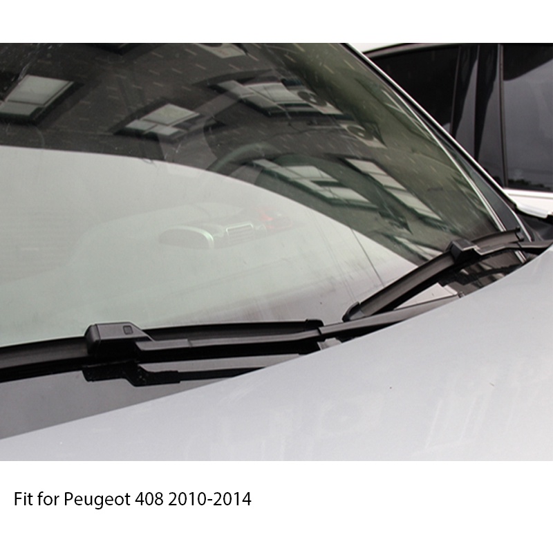 1 Set Karet Wiper Depan Mobil Untuk Peugeot 408 2011 2012 2013 2014