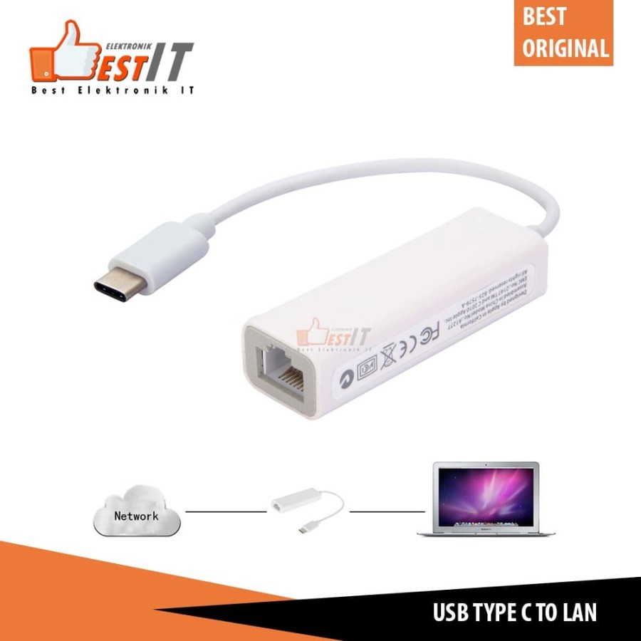 kabel converter usb type c to lan ethernet RJ45