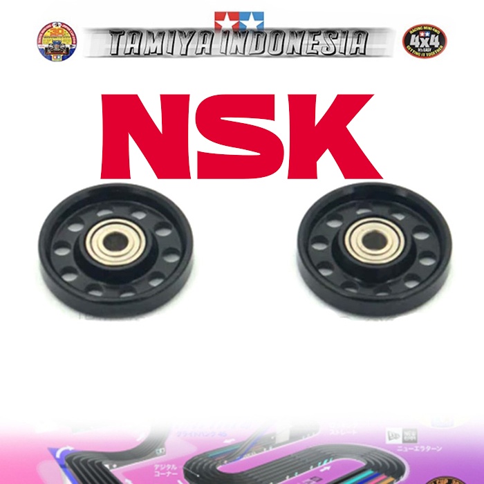 REP TAMIYA 95301 13mm LIGHWEIGHT ALUMINUM ROLLERS RINGLESS BLACK - NSK