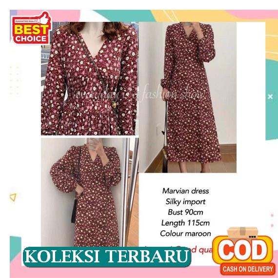 Zora Dress / Maxi Dress Ala Korea / Kasyaraa.Co Maxi Jojo Maxy Denim Gamis Denim Dress Dress Wanita 