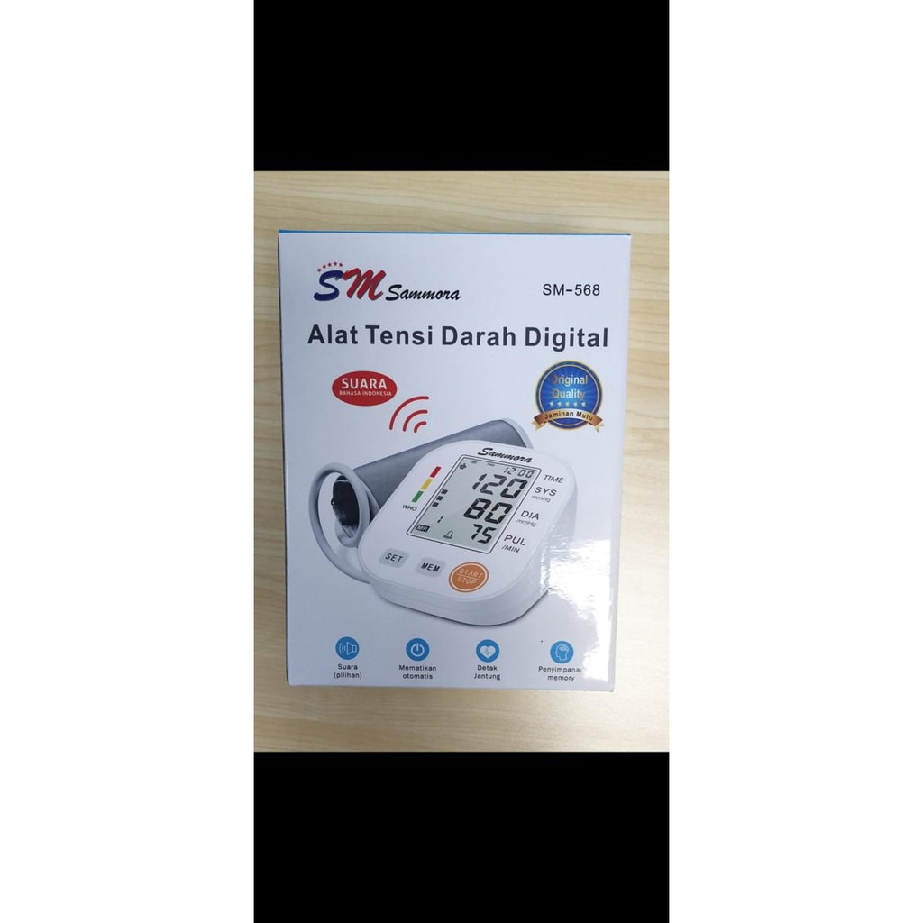 Alat Tensi Darah Digital / Tensimeter Lengan Sammora Fitur Suara NEW/SM-568