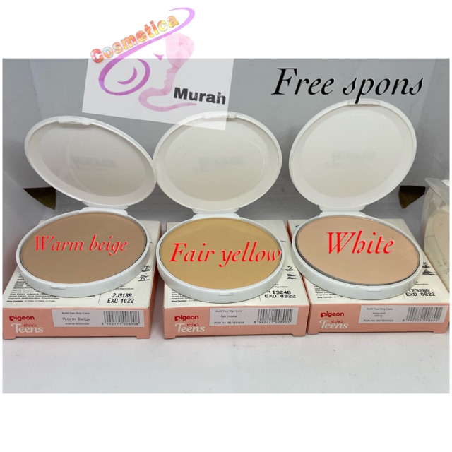 [ refill ] pigeon two way cake + uv whitening // bedak padat pigeon uv whitening