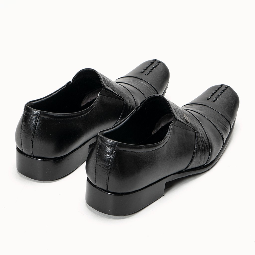 Sepatu Pantofel Pria Kulit Asli Premium Formal Kerja Kantor F9011 Warna Hitam