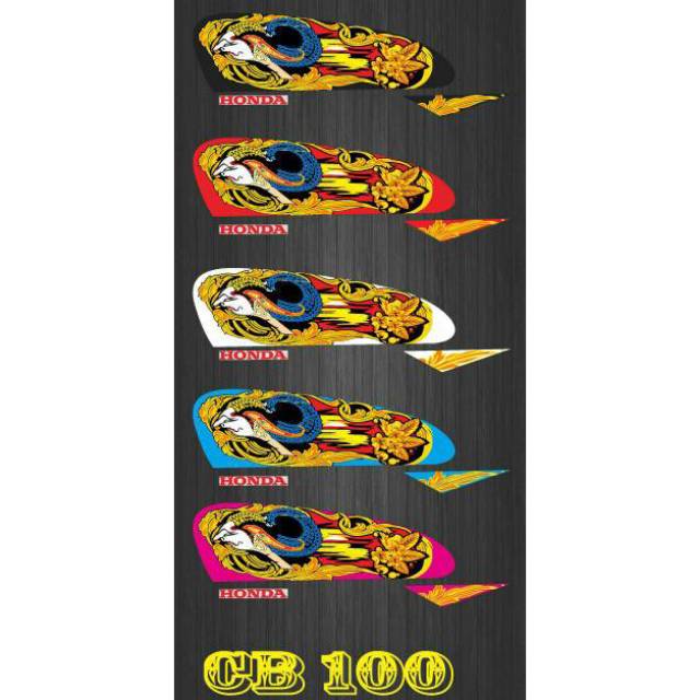 Stiker motor variasi Honda CB 100