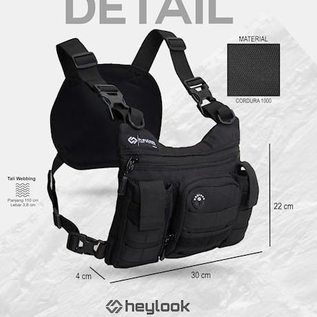 Best Product CHEST BAG PHANTOM TAS DADA PRIA TACTICAL RIG BAG OUTDOOR BARU ORIGINAL HEYLOOK [tu -375