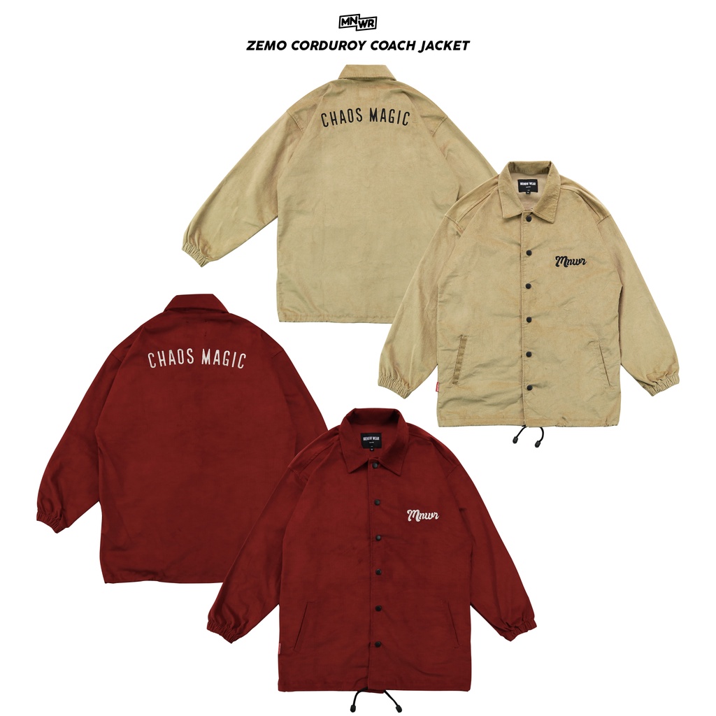 MNWR CORDUROY COACH JACKET ZEMO WINDBREAKER