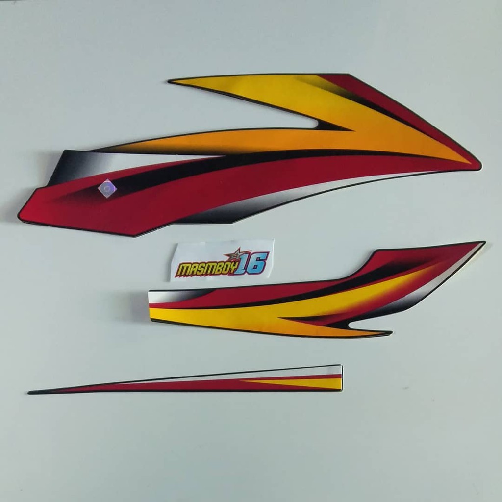Striping honda GL PRO GL MAX 04 2004 merah kuning