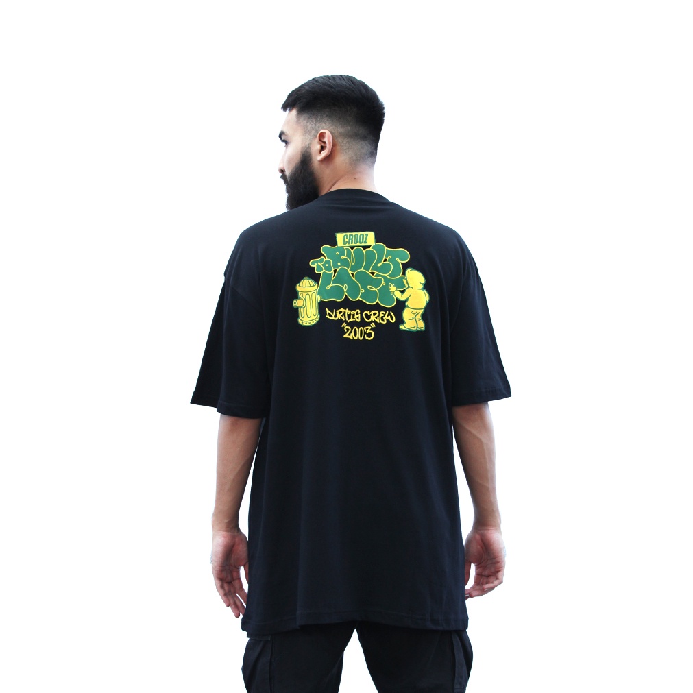CROOZ FILLS TSHIRT BLACK Original Kaos
