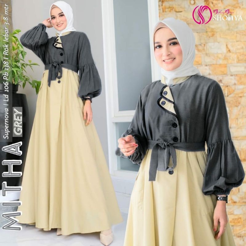 DRESS WANITA MAXY KATUN IMPORT MITHA