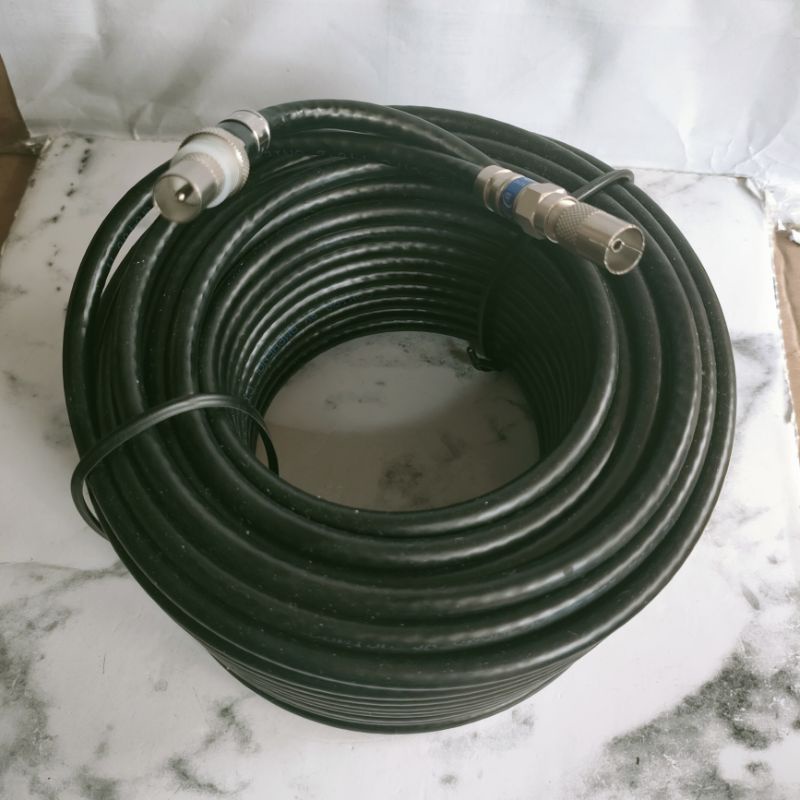 KABEL ANTENA TV DIGITAL MURAH BAGUS JACK BESI/KABEL ANTENA MALE +FEMALE+Jack BELDEN/KABEL ANTENA PLATINUM PERPANJANGAN FEMALE TO MALE