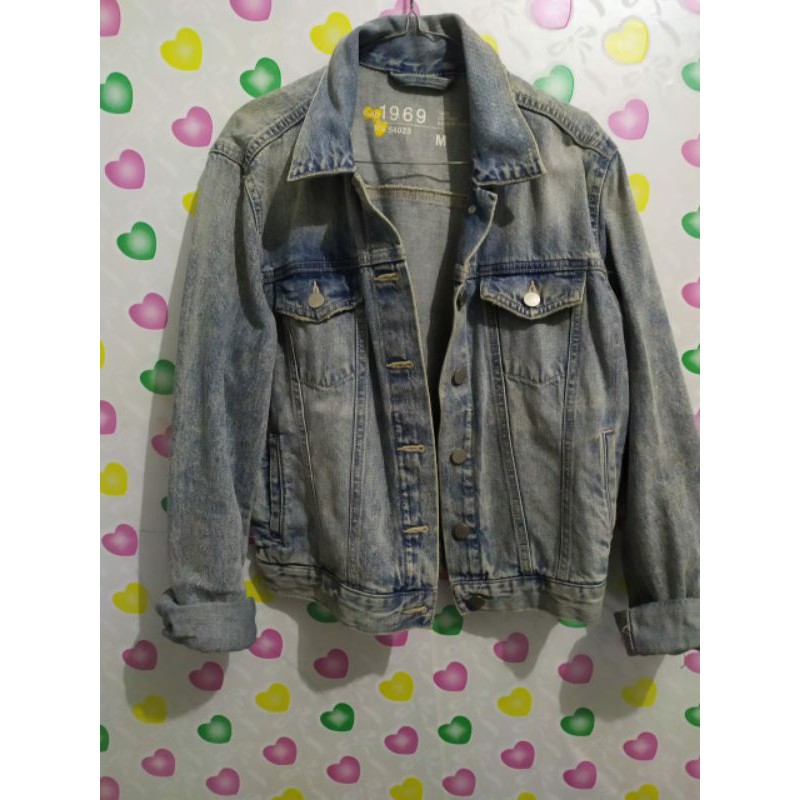 Preloved GAP jaket jeans wanita