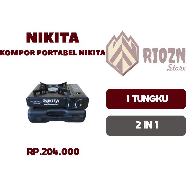 Kompor Gas Portable NIKITA 2in1