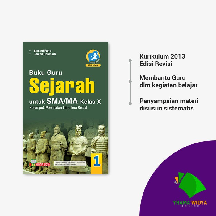 Yrama Widya -  Buku Guru Sejarah untuk SMA/MA Kelas X Peminatan Revisi