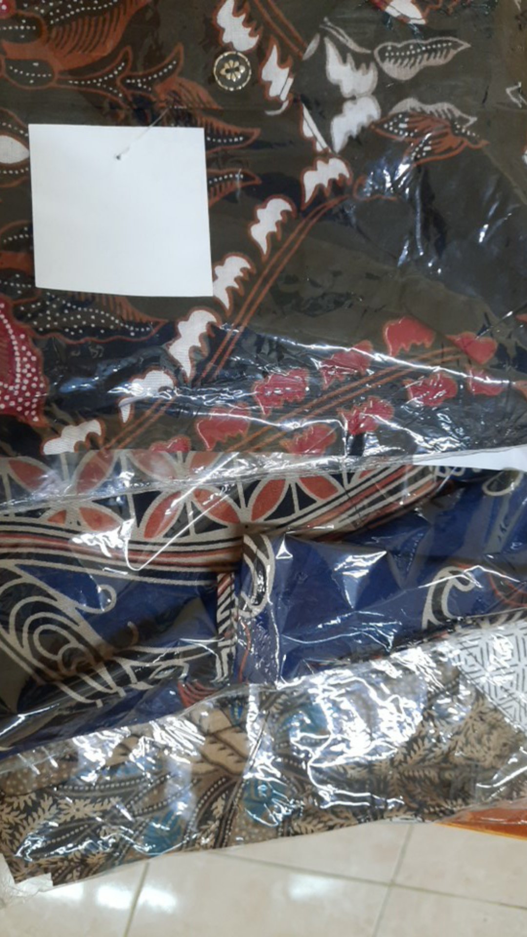 Tey-17 Batik Wanita Asj Sa Hrb026 Kenongo Kemeja Tosca Pendek