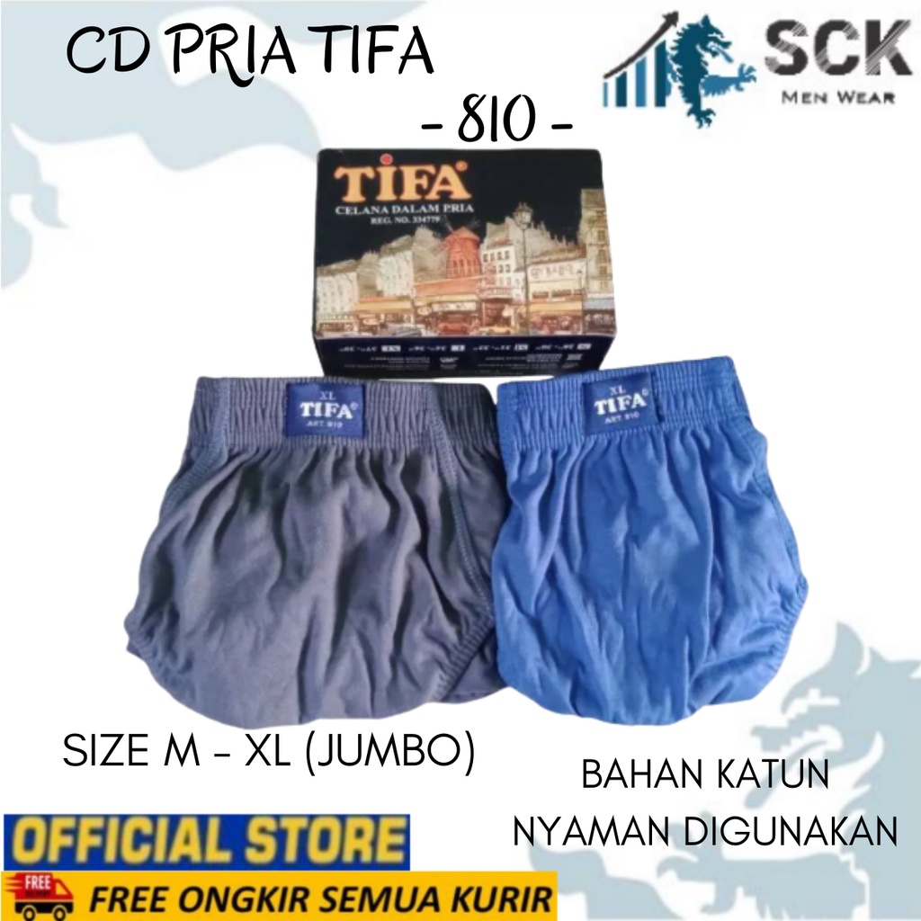 CD TIFA DIJAMIN PORI GRATIS ONGKIR Pria TIFA 810 Model Karet Elastis size M-XL / CD Pria Tifa / CD T