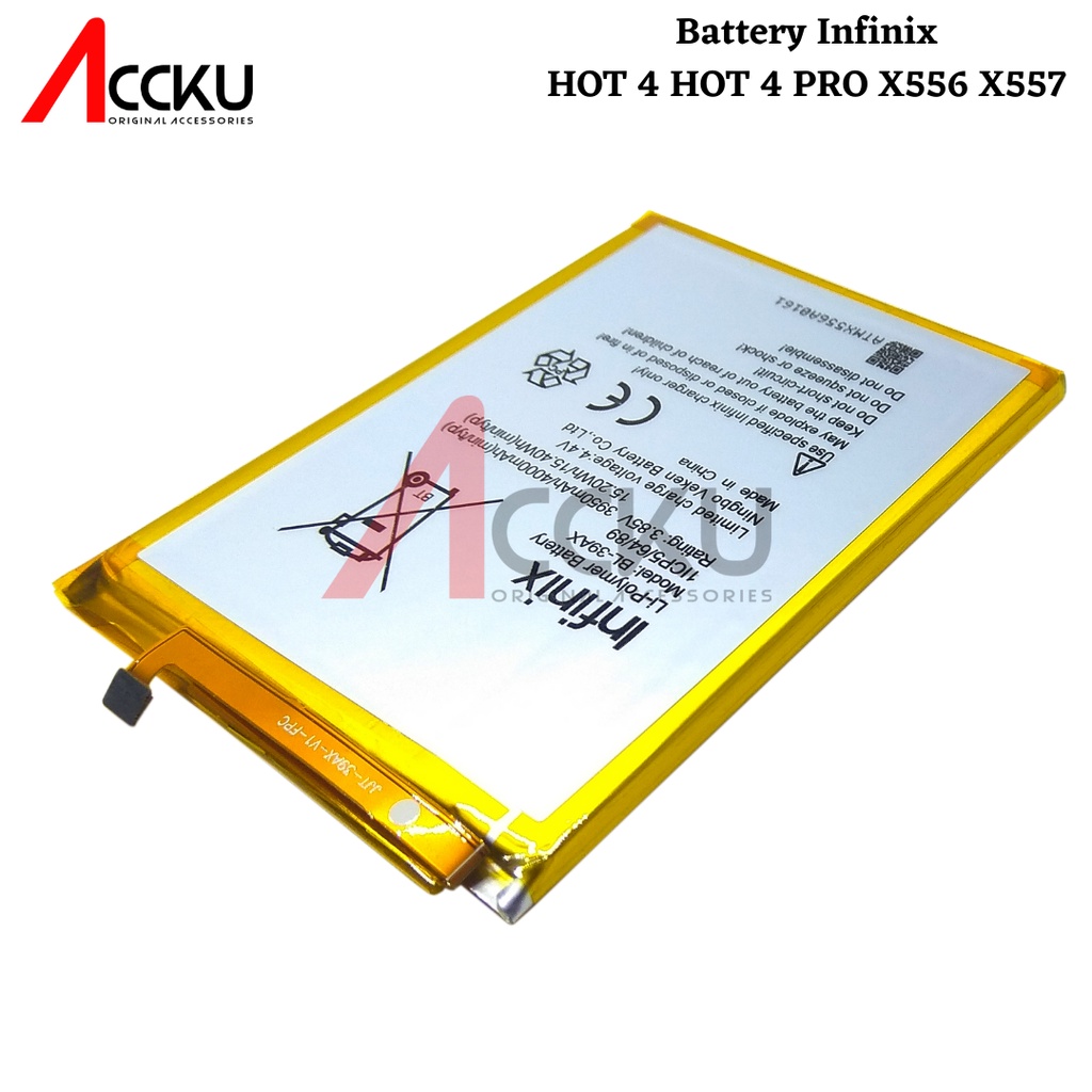 Baterai infinix HOT 4 PRO infinix X556 X557 battery infinix BL-39AX