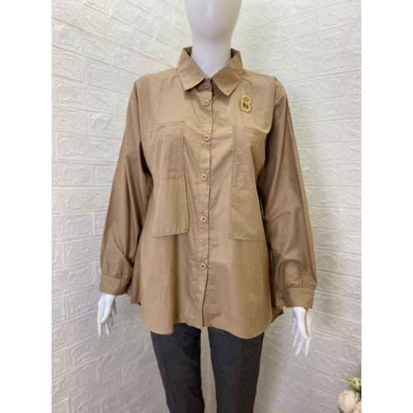 Kemeja Tunik Zara Pocket