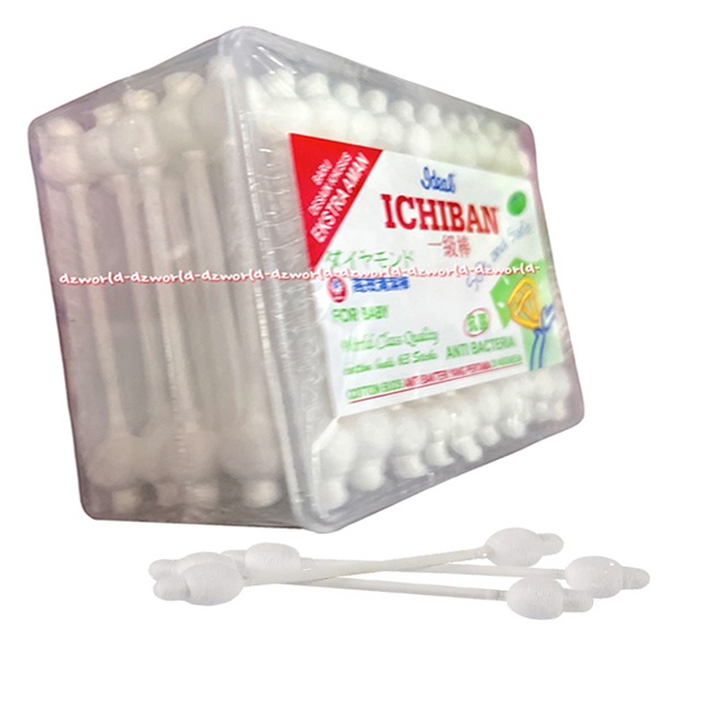 Ideal Ichiban Cotton Buds For Baby 63sticks Anti Bacteria Korek Kuping Aman Untuk Bayi Anak Ideak Ichi Ban Catun Buds Soft And Safe Coton Bud