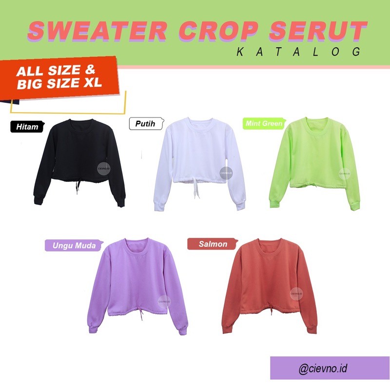 BASIC CROP SERUT ALL SIZE &amp; BIG SIZE XL