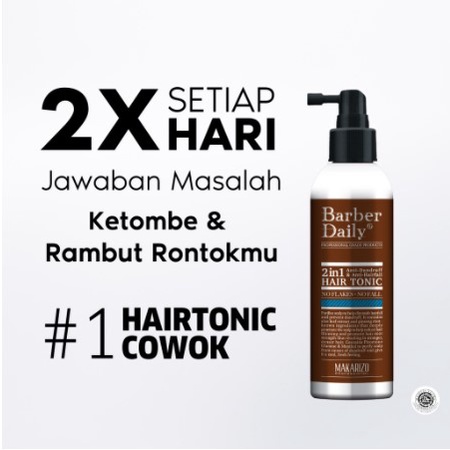 ★ BB ★ Makarizo Professional Barber Daily 2 in 1 Hair Tonic - 240ml - Hair Tonic